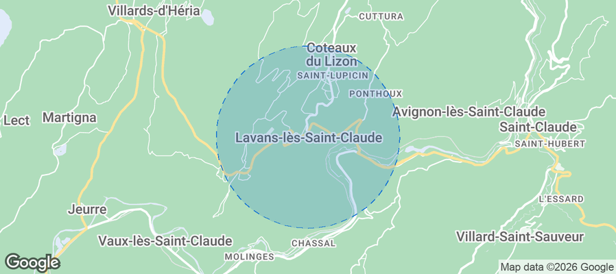 Lavans-lès-Saint-Claude Airbnb map
